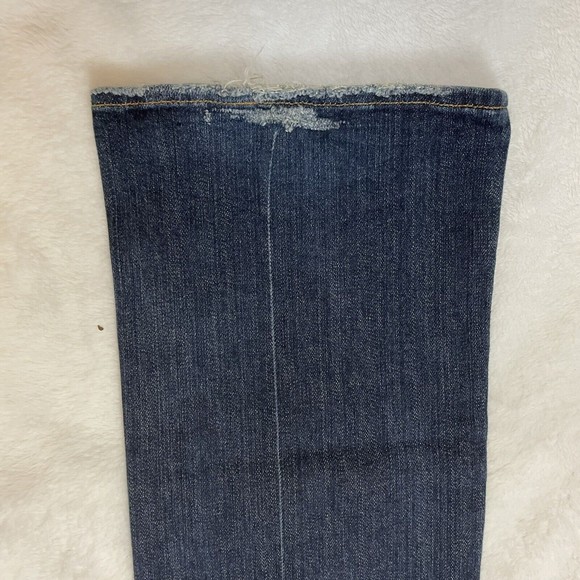 7 for All Mankind Dark Wash Mid Rise Bootcut Jeans Style U075080u 080u Sz 27 - Picture 10 of 11